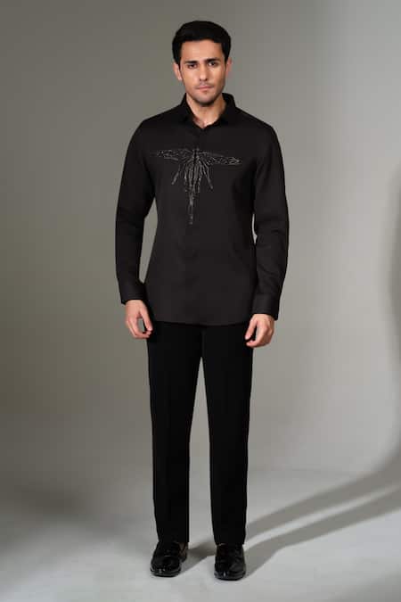 PRAVALIKA KOLA Lunafly Embroidered Shirt 
