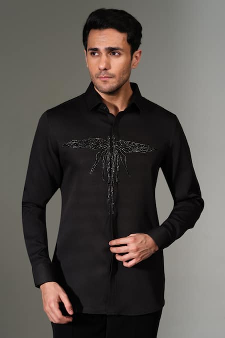 PRAVALIKA KOLA Lunafly Embroidered Shirt 