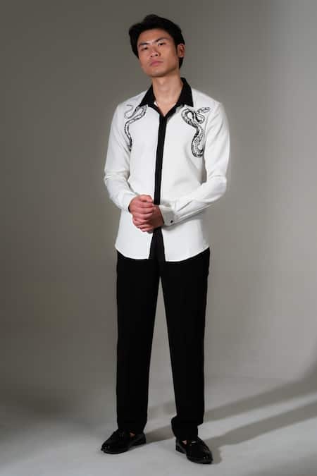 PRAVALIKA KOLA Bonecoil Embroidered Shirt 