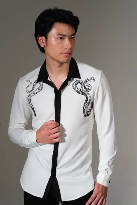 PRAVALIKA KOLA Bonecoil Embroidered Shirt 