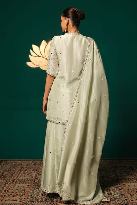 Niloufer By Aasif Ally Cutdana Zardozi Embroidered Kurta Set 