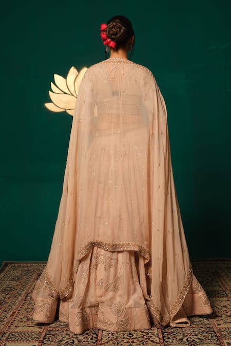 Niloufer By Aasif Ally Cutdana Work Lehenga Set 