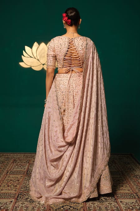 Niloufer By Aasif Ally Embroidered Lehenga Set 