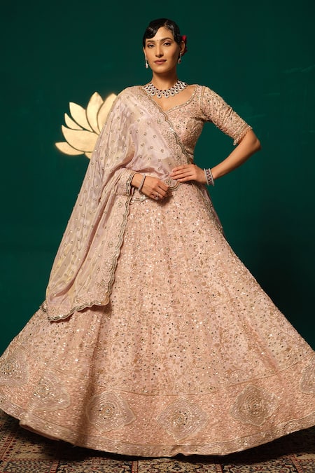 Niloufer By Aasif Ally Embroidered Lehenga Set 