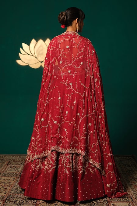 Niloufer By Aasif Ally Zardozi Work Lehenga Set 