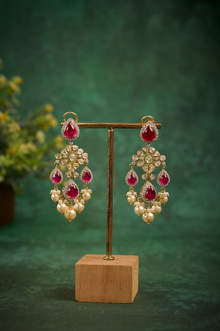 Kaari Tanvi Stone Studded Earrings 