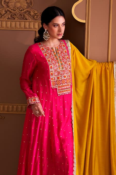 Buy_Kaari_Gold Plated Beads, Pearls, Stones Aditi Polki Chandbalis _Online_at_Aza_Fashions