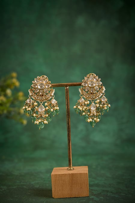 Kaari Shahnaz Polki Chandbalis 