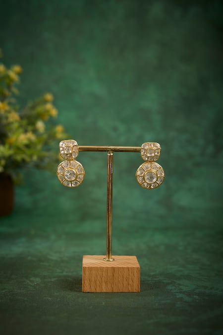 Kaari Neera Polki Studs 