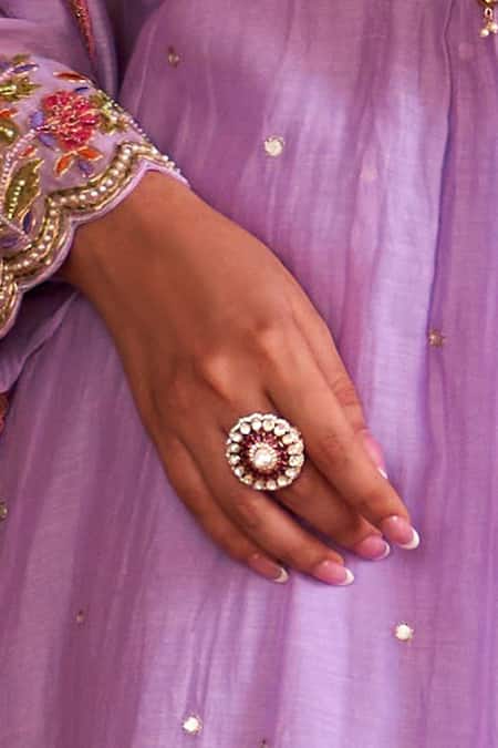 Kaari Eshani Polki Ring 