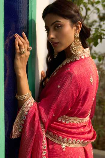 Kaari_White Sujata Ring Vellore Cz Diamonds 18kt Gold Plated 92.5 Silver _Online_at_Aza_Fashions