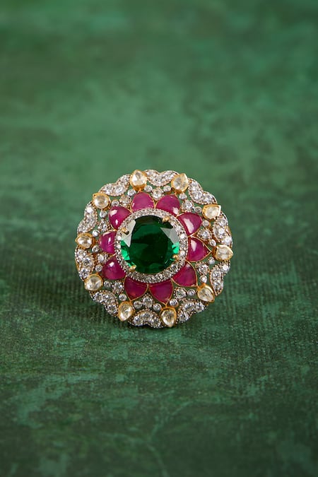 Kaari Roshni Polki Ring 