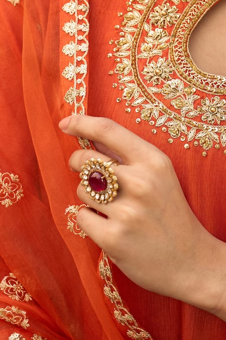 Kaari Sara Polki Ring 