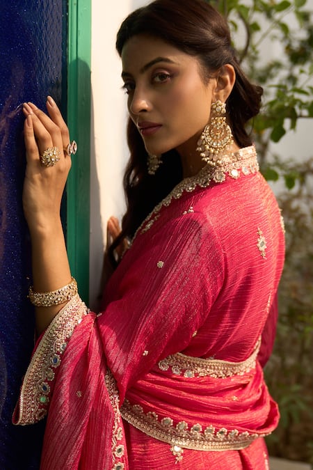 Buy Kaari White Stones, Faux Diamonds Akshara Polki Kada Buy_Kaari_White Stones, Faux Diamonds Akshara Polki Kada