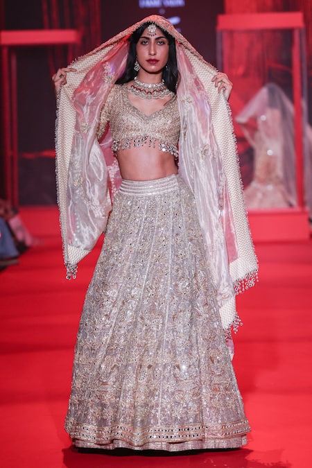 Itrh Mangalmurti Tissue Lehenga Set 