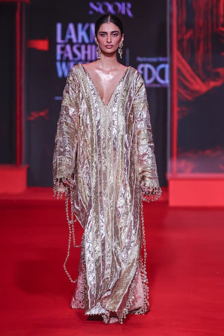 Itrh Svarnima Mirror & Gota Work Kaftan 