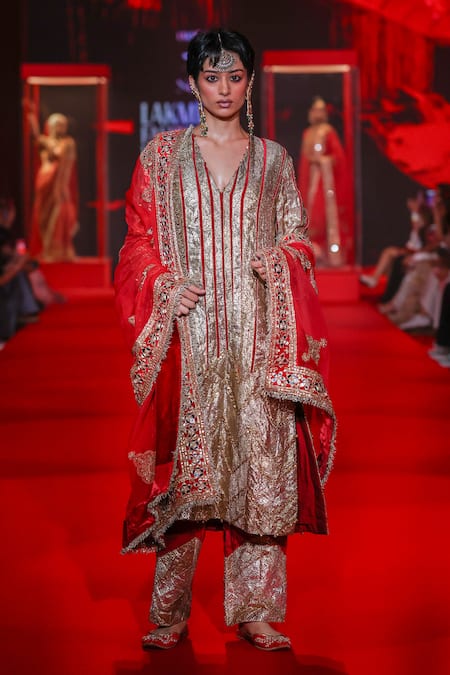 Itrh Suvarna Gota Work Kurta Set 