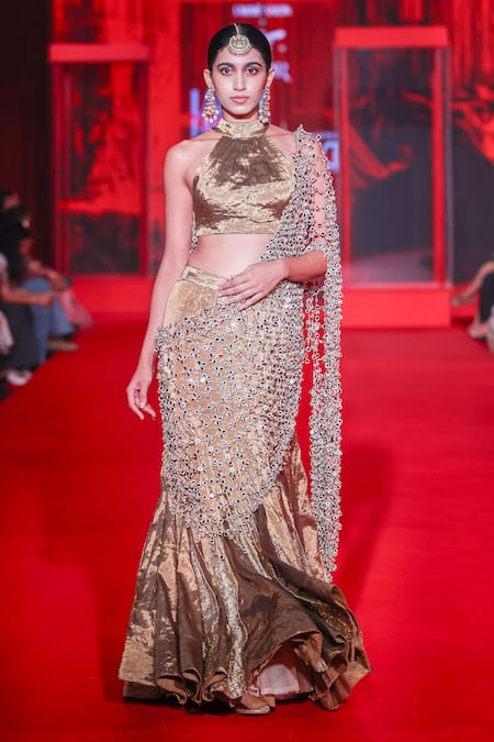 Itrh Mandira Tissue Fishtail Lehenga Set 