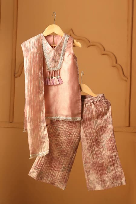 Casa Ninos Noor Blush Kurta Palazzo Set 