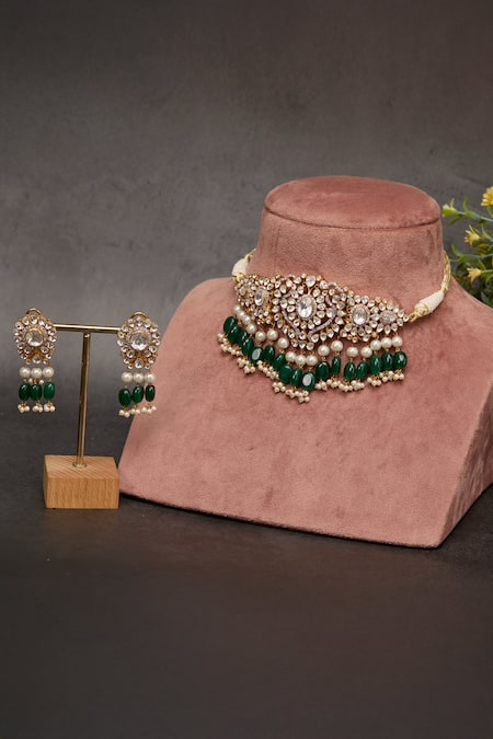 Kaari Briza Polki Choker Set 