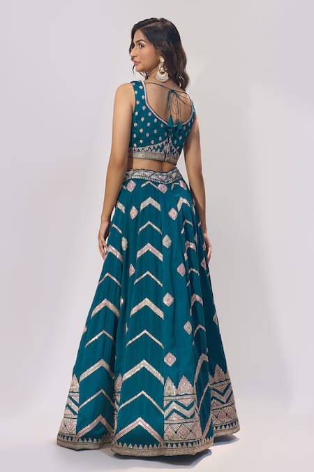 Samyukta Singhania Embroidered Lehenga Blouse Set 