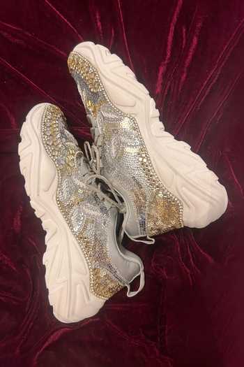 Buy Chal Jooti Silver Crystal Garden Embroidered Sneakers Online at Aza Fashions Buy_Chal Jooti_Silver Crystal Garden Embroidered Sneakers _Online_at_Aza_Fashions