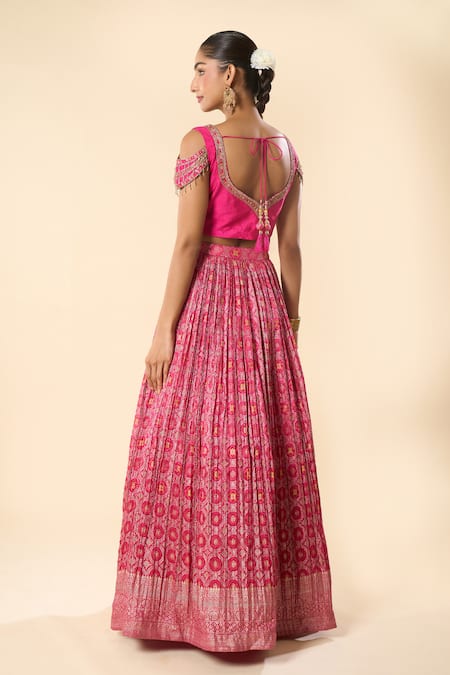 Samyukta Singhania Hand Embroidered Lehenga Set 