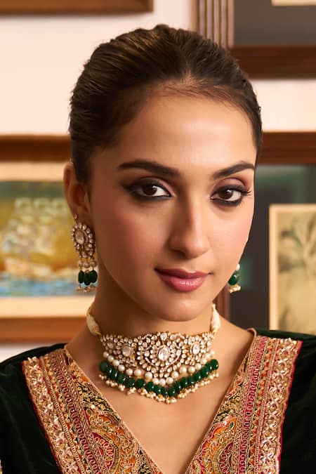 Kaari Briza Polki Choker Set 