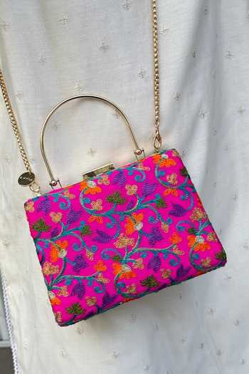 Amyra Rouka Embroidered Clutch 