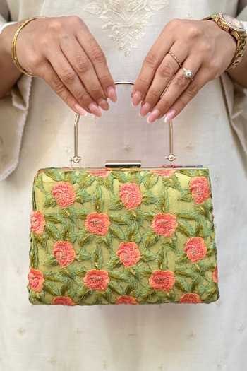 Amyra Ridvi Cutwork Clutch 