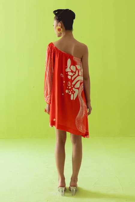 Esha Arora  Abstract Print Mini Dress 