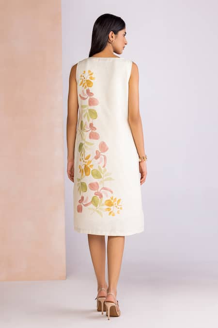 Kaveri Tropical Oasis Flow Midi Dress 