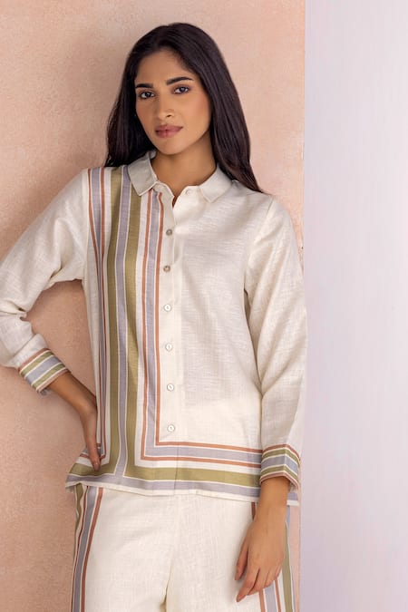 Kaveri Stripe Drama Shirt 