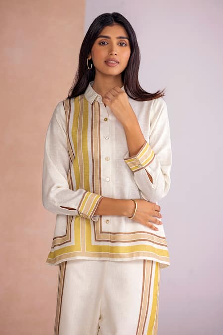 Kaveri Stripe Drama Shirt 
