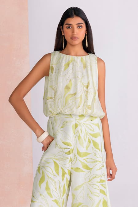 Kaveri La Feuille Bubble Top 