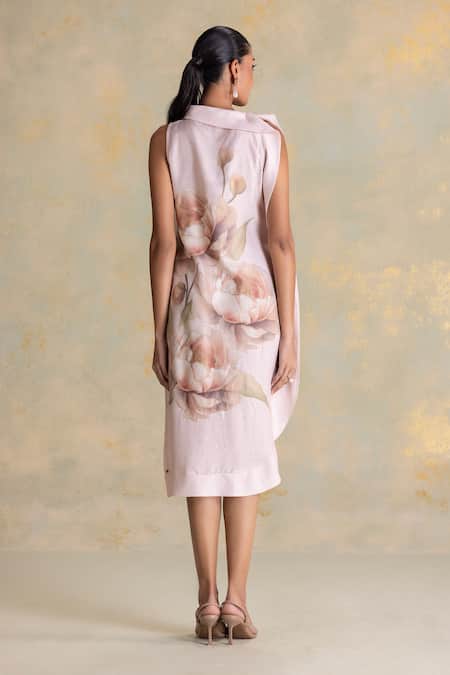Kaveri Magnolia Cascade Midi Dress 
