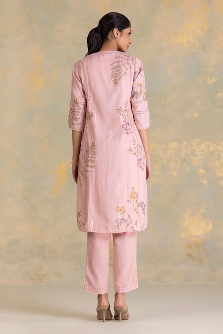 Kaveri Botanique Floral Print Kurta Set 