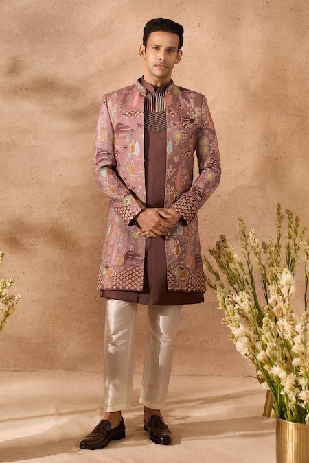 Arihant Rai Sinha Embroidered Sherwani Set 