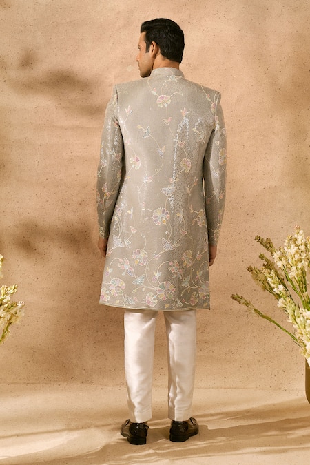 Arihant Rai Sinha Embroidered Sherwani & Pant Set 