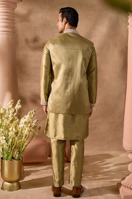 Arihant Rai Sinha Embroidered Nehru Jacket Set 