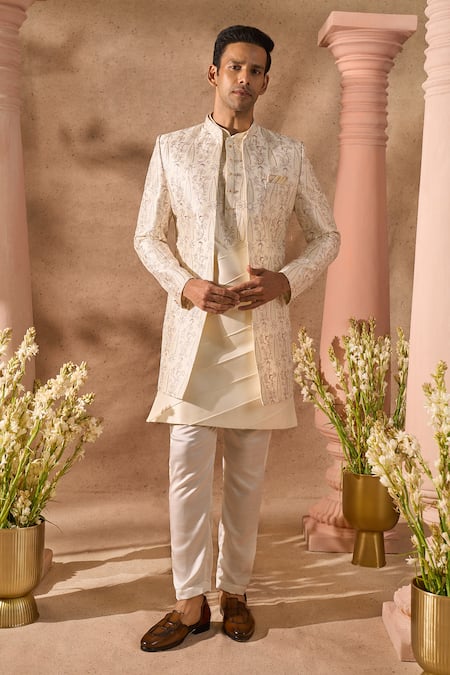 Arihant Rai Sinha Embroidered Sherwani Set 