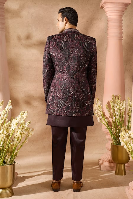 Arihant Rai Sinha Embroidered Art Silk Sherwani Set 