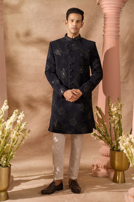 Arihant Rai Sinha Embroidered Art Silk Sherwani Set 