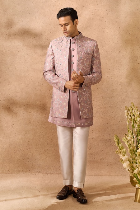 Arihant Rai Sinha Embroidered Sherwani & Kurta Set 