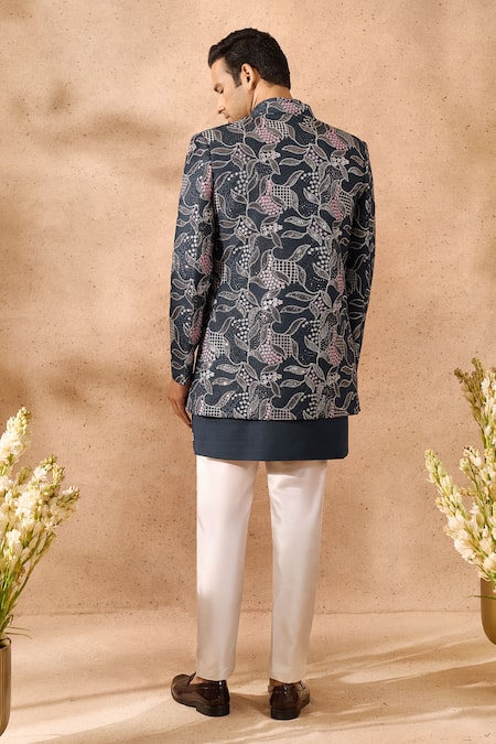 Arihant Rai Sinha Floral Pattern Sherwani & Kurta Set 