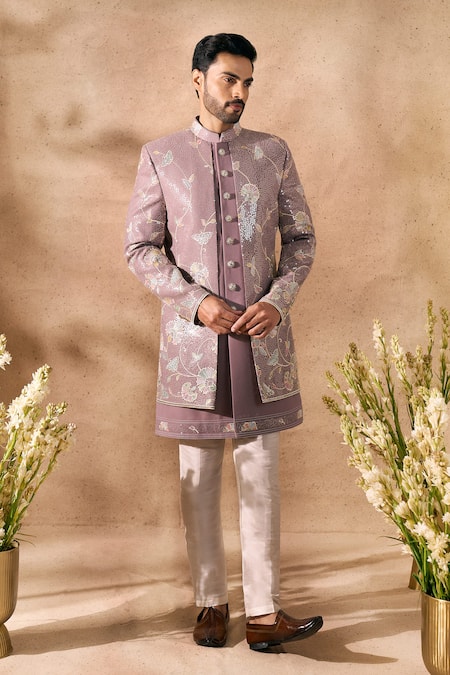Arihant Rai Sinha Embroidered Sherwani & Pant Set 
