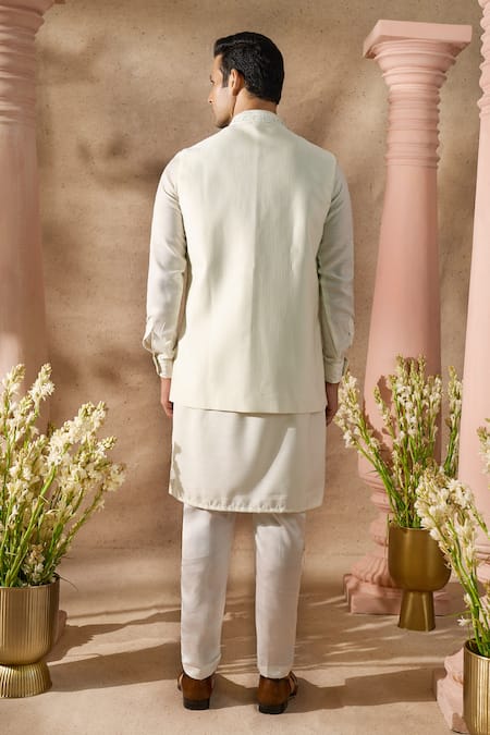 Arihant Rai Sinha Embroidered Nehru Jacket Set 