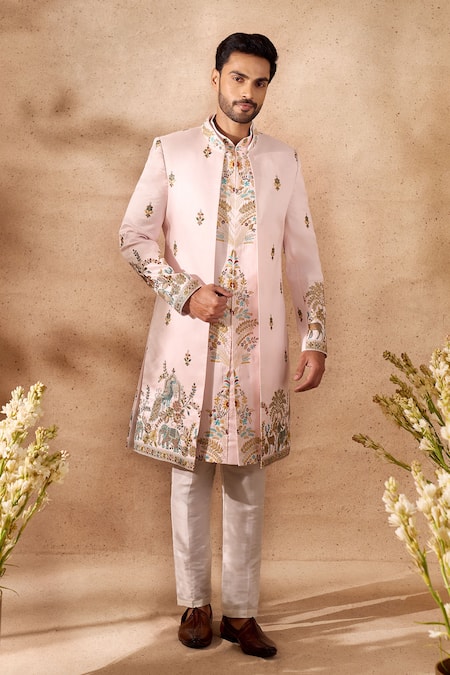 Arihant Rai Sinha Embroidered Sherwani Set 