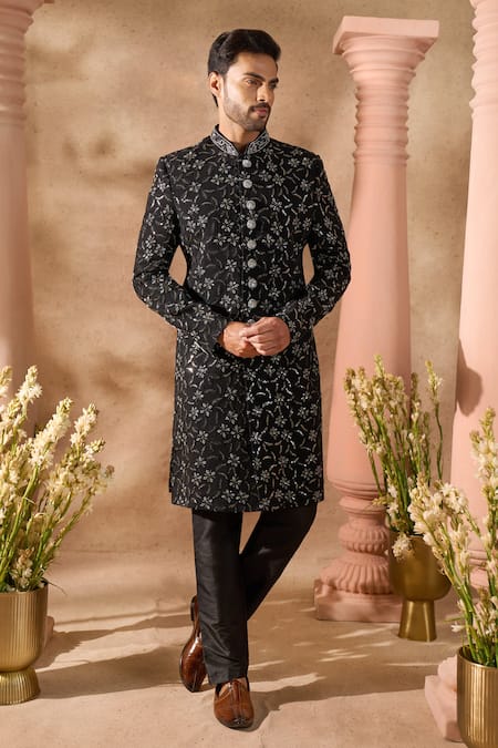 Arihant Rai Sinha Embroidered Sherwani & Pant Set 