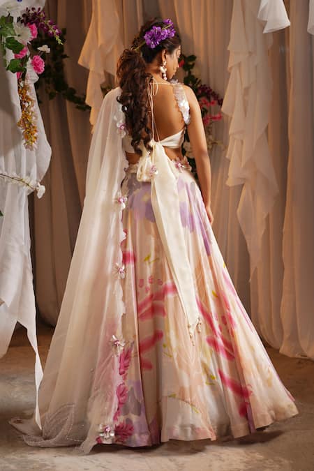 Shwetanga Printed Lehenga Set 